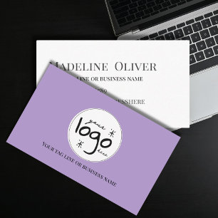Logo Modern Simple Purple Business Card