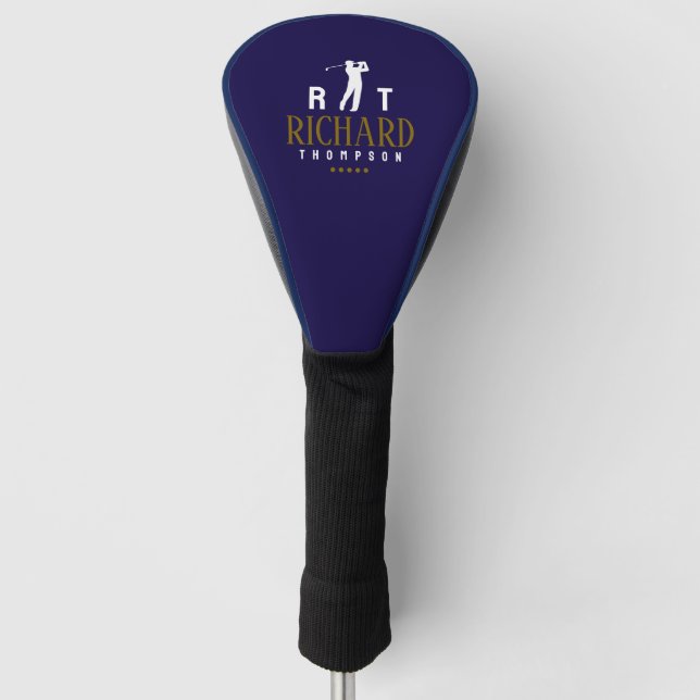 Logo Monogram for Cool Golfers Blue Golf Head Cover (Front)