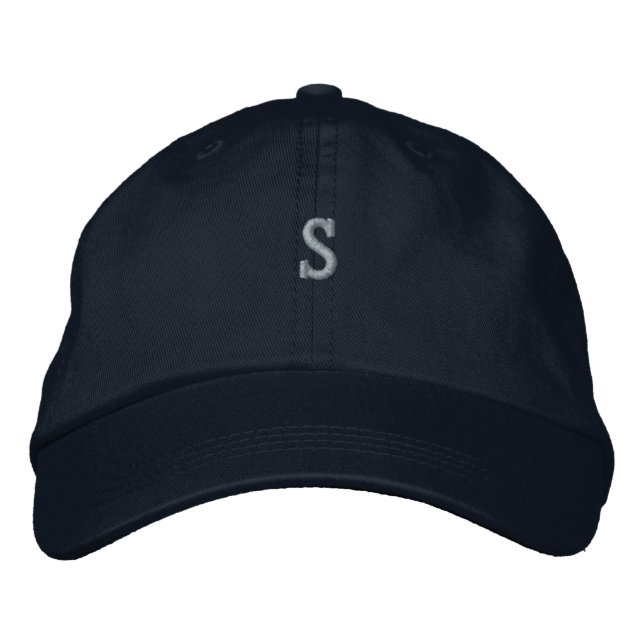 Logo Monogram "S" Initial Personalised Hats Caps (Front)