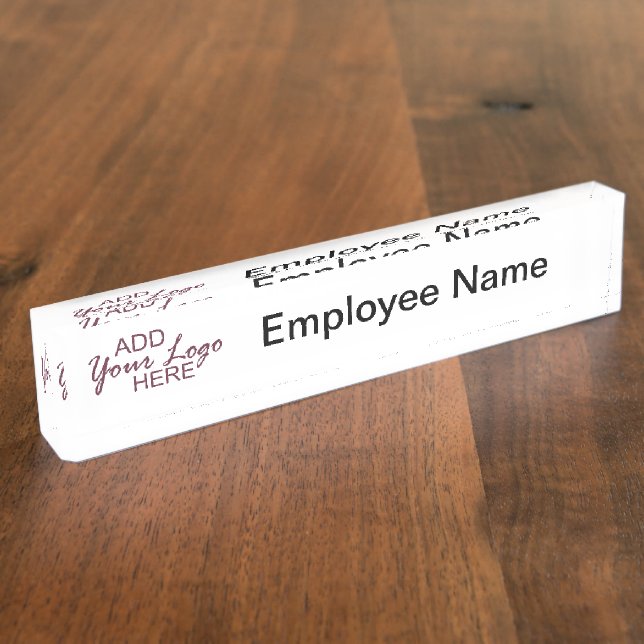 logo / name  desk plate (Side)