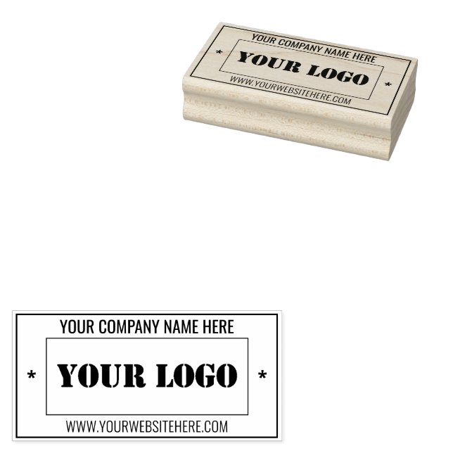 Logo Name Info Professional Rubber Stamp Example (Stamped)
