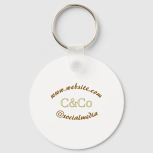 logo name letter company social media website simp key ring