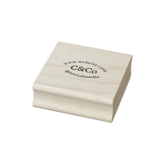logo name letter company social media website simp rubber stamp