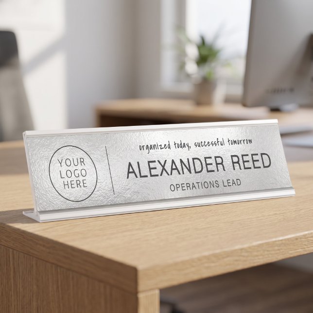 Logo Name Plates Elegant Sleek Silver (Logo Name Plates Elegant Sleek Silver)