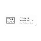 Logo name title light grey divider white