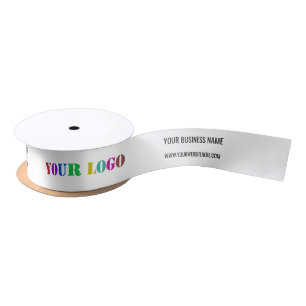 Logo Name Website Promotional Company Satin Ribbon