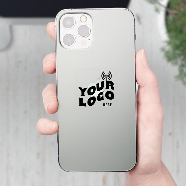 Logo on Clear vinyl square Business Phone Case (Creator Uploaded)