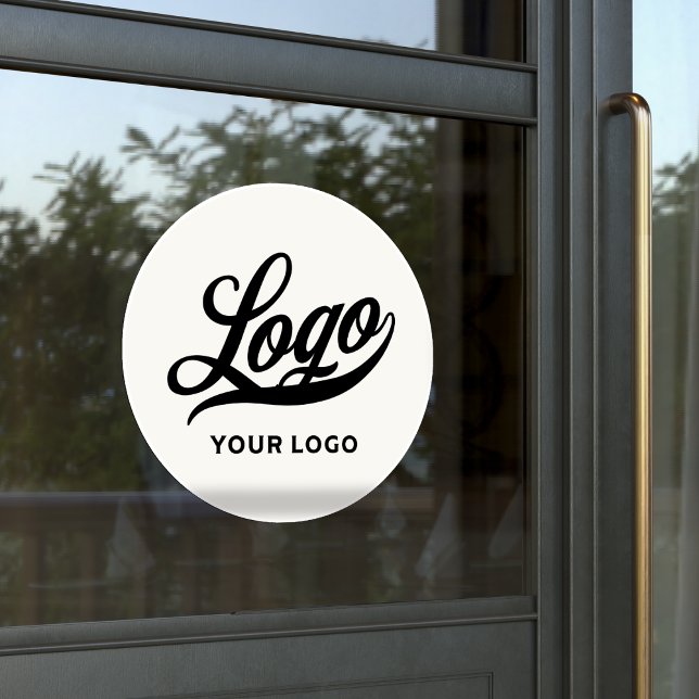 Logo on Off White Circle Simple Business Company (Creator Uploaded)