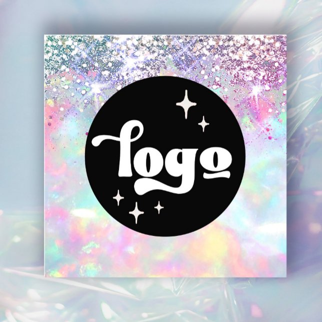 logo opal texture square business card (Creator Uploaded)