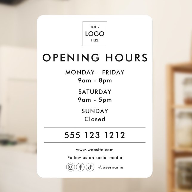 Logo Open Hours Social Media Business (Creator Uploaded)