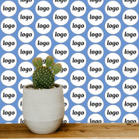 Logo Pattern Business Blue