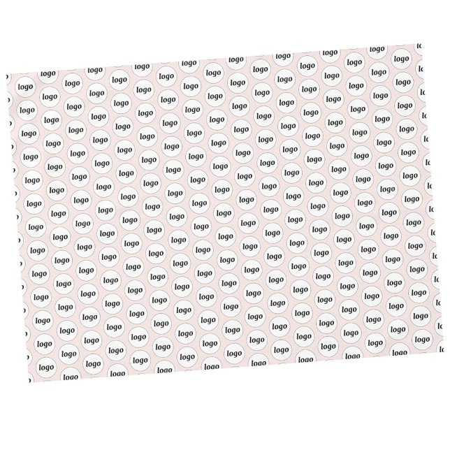 Logo Pattern Business Branding Blush Pink Tablecloth (Simple logo pattern business promotional blush pink tablecloth for trade shows, catering and events)