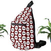 Logo Pattern Business Promotional Burgundy Red