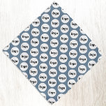 Logo Pattern Business Promotional Dusty Blue Bandana<br><div class="desc">Add your own logo to this simple tiling pattern for a promotional product for your business.  Wear them yourself,  give them to your dog,  to your staff and employees as part of their uniform,  or to your customers and clients and their pets. Great for trade shows and corporate events.</div>