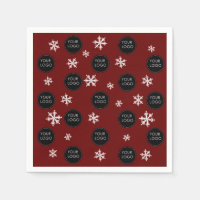 Logo Pattern Company Business Christmas Snowflakes