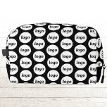 Logo Pattern Promotional Business Black Dopp Kit<br><div class="desc">Add your own logo to this design.  Minimalist and professional.  Great for a promotional product for your employees,  staff,  clients and customers. Ideal for trade shows,  travel,  corporate or sporting events and giveaways. For other versions,  see the collection.</div>