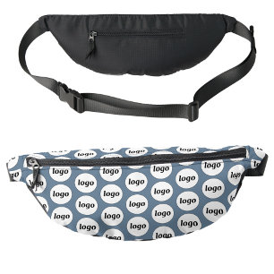 Logo Pattern Promotional Business Blue Bum Bags