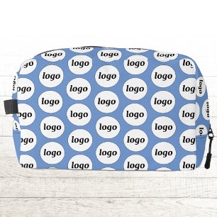Logo Pattern Promotional Business Blue Dopp Kit