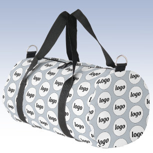 Logo Pattern Promotional Business Blue Duffle Bag