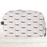 Logo Pattern Promotional Business Blush Pink Dopp Kit<br><div class="desc">Add your own logo to this design.  Minimalist and professional.  Great for a promotional product for your employees,  staff,  clients and customers. Ideal for trade shows,  travel,  corporate or sporting events and giveaways. For other versions,  see the collection.</div>