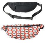 Logo Pattern Promotional Business Branding Red Bum Bags<br><div class="desc">Add your own logo to this design.  Minimalist and professional.  Great for a promotional product for your employees,  staff,  clients and customers. Ideal for trade shows,  outdoor corporate events and giveaways. For other versions,  see the collection.</div>