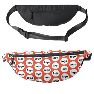 Logo Pattern Promotional Business Branding Red Bum Bags