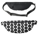 Logo Pattern Promotional Business Bum Bags<br><div class="desc">Add your own logo to this design.  Minimalist and professional.  Great for a promotional product for your employees,  staff,  clients and customers. Ideal for trade shows,  outdoor corporate events and giveaways. For other versions,  see the collection.</div>