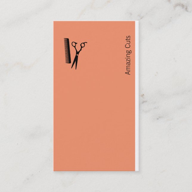 Logo (peach) business card (Front)