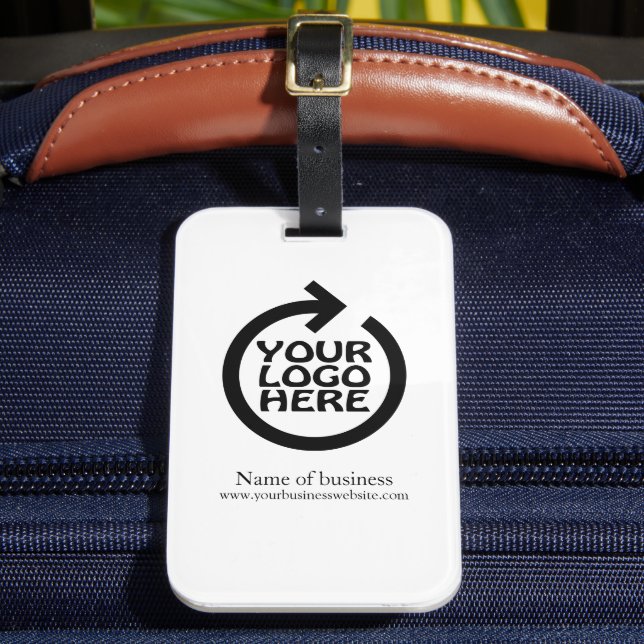 Logo Personalised Business Luggage Tag (Front Insitu 2)