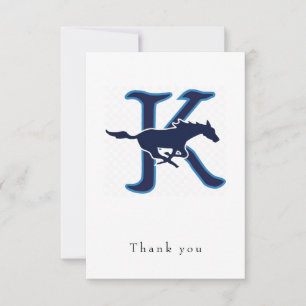 Logo Personalised Name Thank You Card