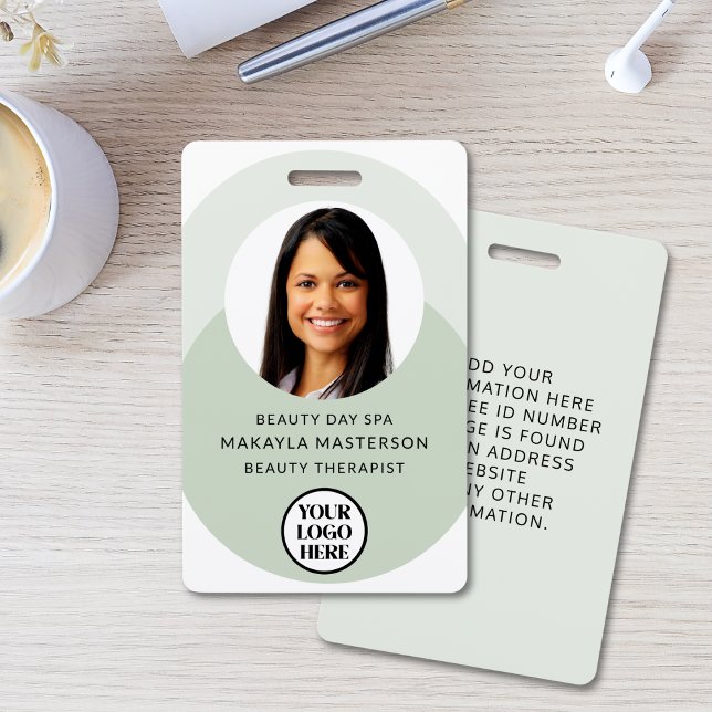 Logo Photo ID Sage Green Badge (Creator Uploaded)