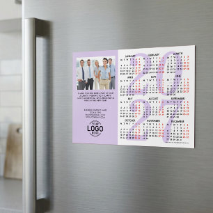 Logo Photo Lilac Calendar 2027 Magnetic Card