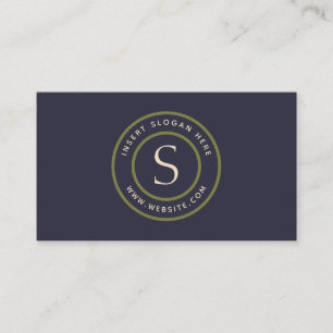 Logo Plain Evening Blue Guacamole Vanilla Custard Business Card