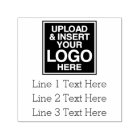 Logo plus Business Address Label or 3 Lines Text
