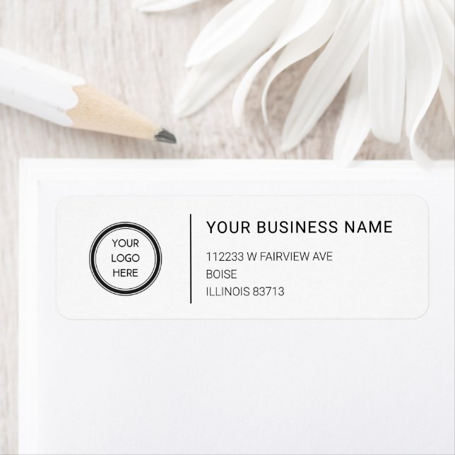 Logo Professional Business Return Address Label (Insitu)