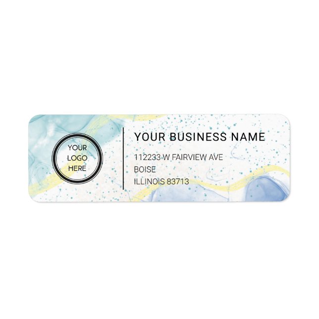 Logo Professional Business Return Address Label (Front)