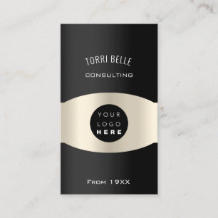 Logo Professional Consulting Investment Black Lux Business Card