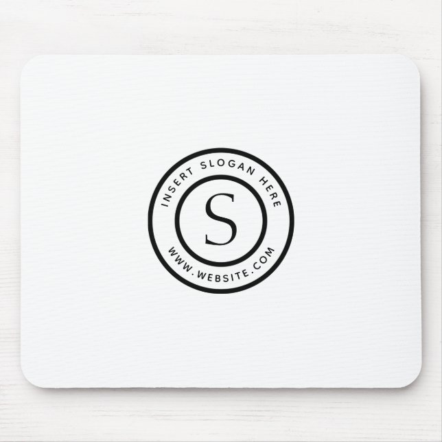 Logo Professional Plain Simple Modern Mouse Pad (Front)