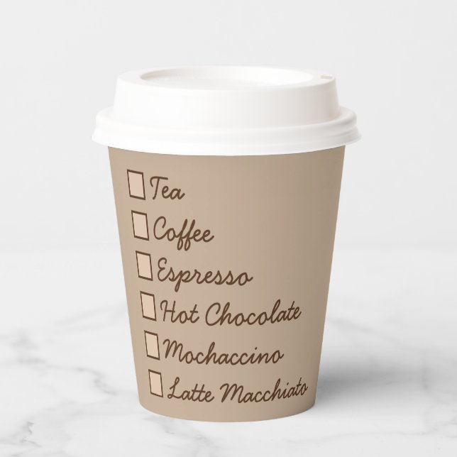 Logo Professional Serving Branded Hot Drinks Paper Cups (Front)