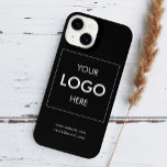 Logo Professional Simple Black iPhone 14 Case<br><div class="desc">Add your logo.</div>