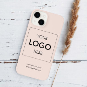 Logo Professional Simple Blush Pink iPhone 14 Case