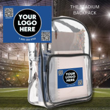LOGO QR CODE APPROVED EVENT CLEAR STADIUM BACKPACK