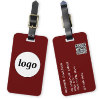 Logo QR code Burgundy Business Promotional