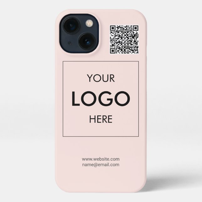 Logo QR Code Business Professional iPhone Case (Back)