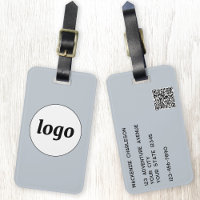 Logo QR code Minimalist Blue Business Promotional