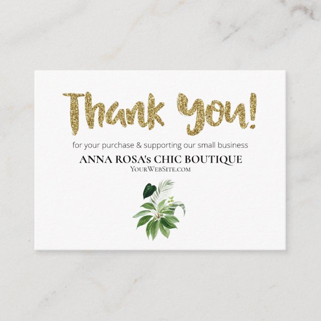 *~* LOGO QR THANK YOU Review EXOTIC TROPICAL AP8 Enclosure Card (Front)