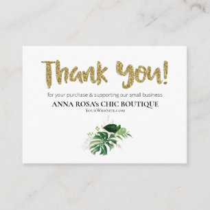 *~* LOGO QR THANK YOU Review TROPICAL EXOTIC AP8 Enclosure Card