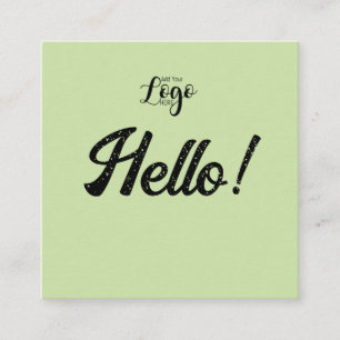 Logo Real Estate hello Business Card