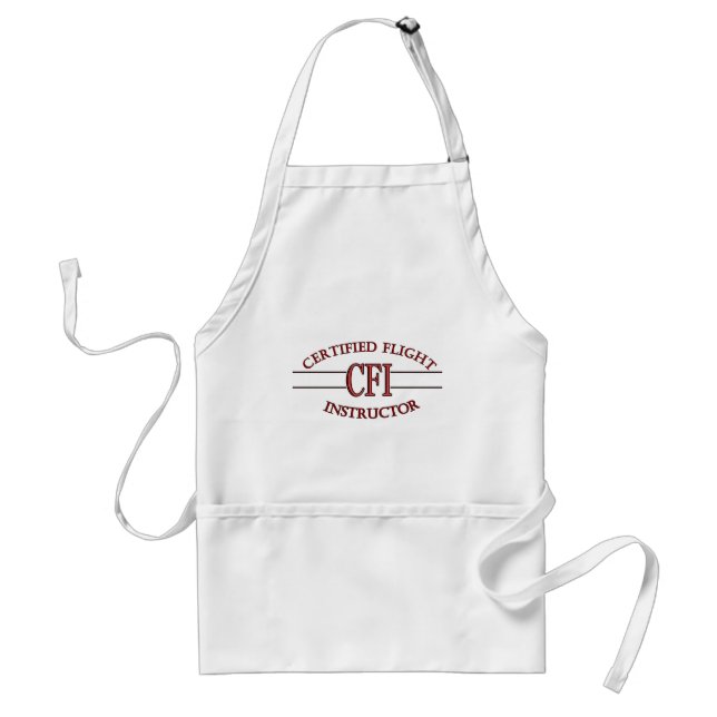 LOGO RED CSF CERTIFIED FLIGHT INSTRUCTOR STANDARD APRON (Front)
