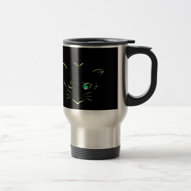 logo robber cat travel mug (Right)